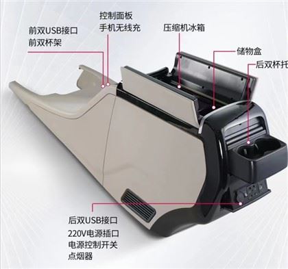 Armrest Box Suitable For Mercedes-Benz Vito And V260 With Built-in Refrigerator
