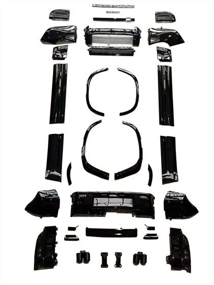 Land Rover Defender Obsidian Kit Smoked Tail Lights Front Lip Air Knife