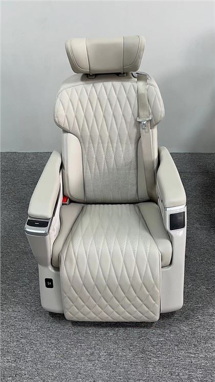 White nappa leather middle row luxury seats for MPV models