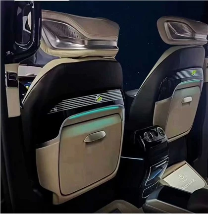Car Seat Back Electric Multifunctional Folding Table With Ambient Light